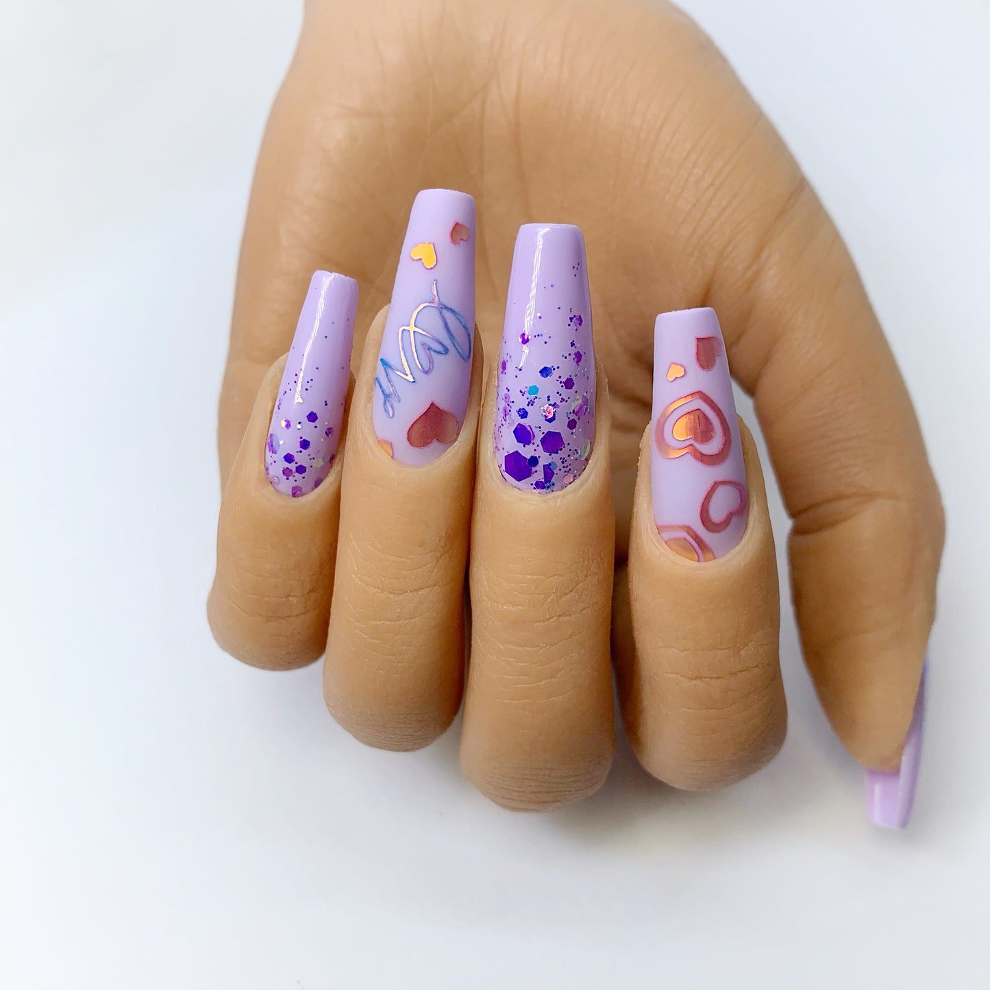 LAYERED HEARTS VINYL STICKERS