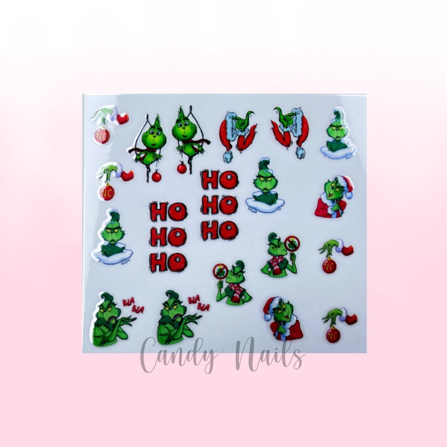 GRINCHY NEW transfer stickers
