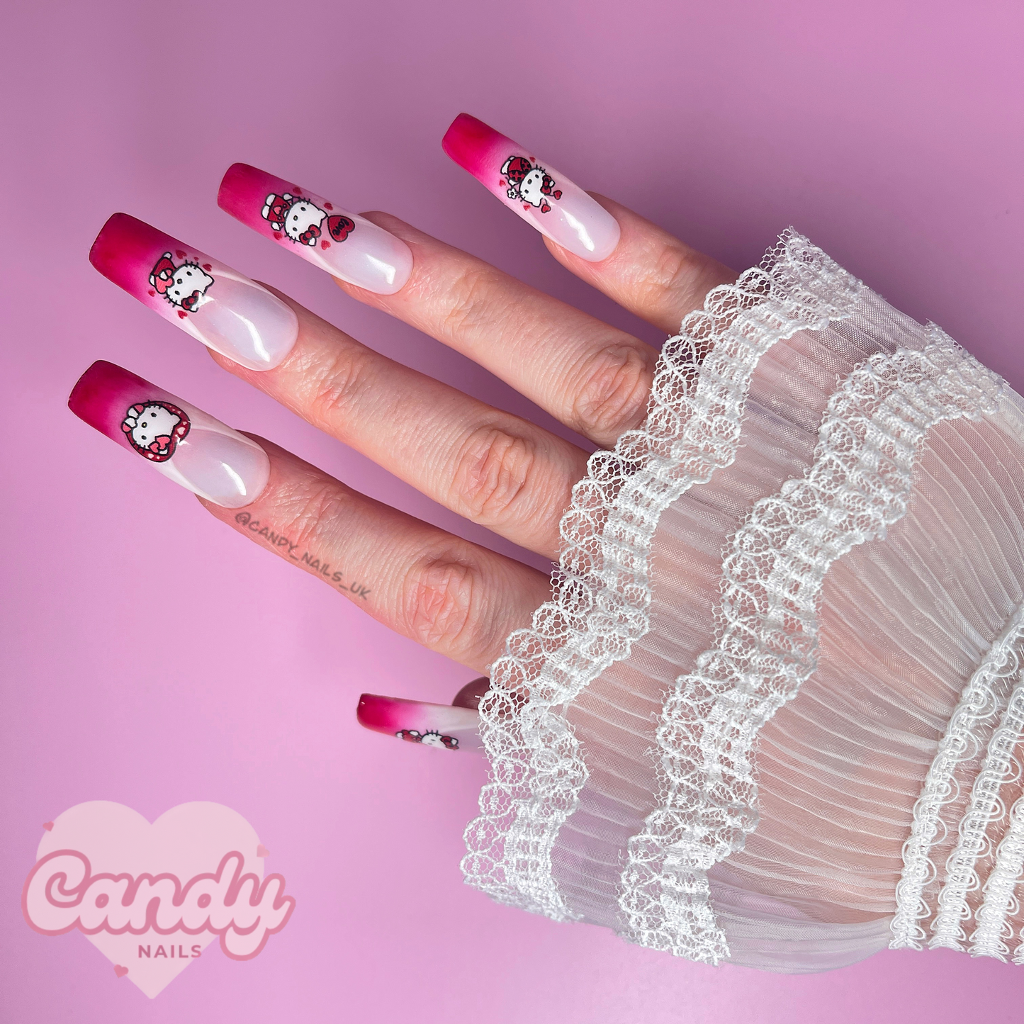 KITTY IN LOVE transfer stickers