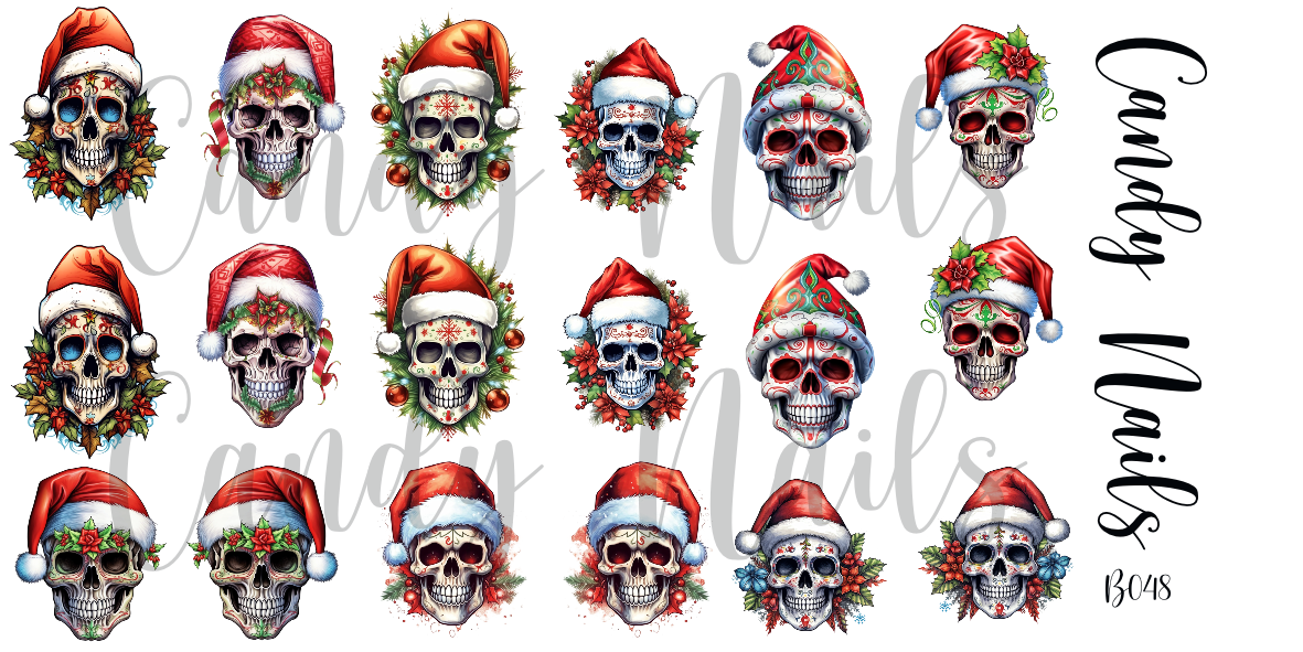 SANTA SKULL (b048)