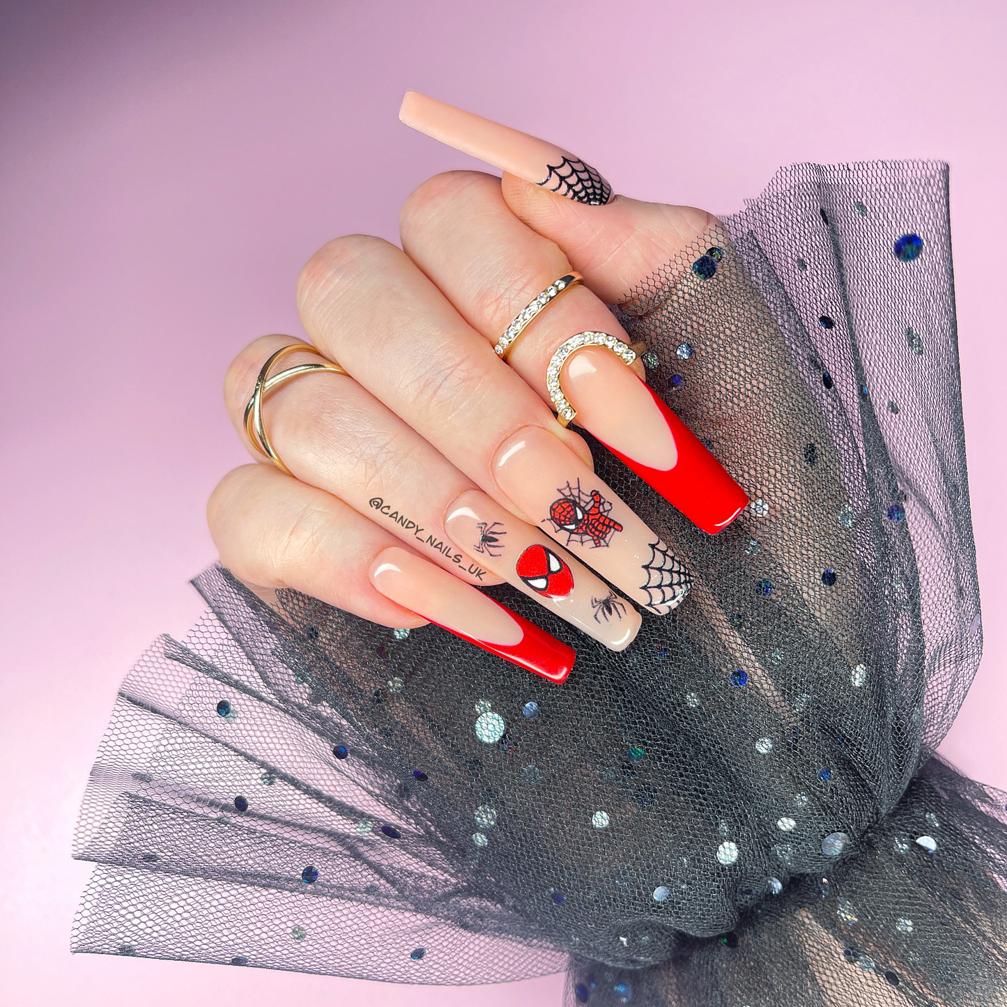 CANDY SLEEVE BLACK POLKADOT