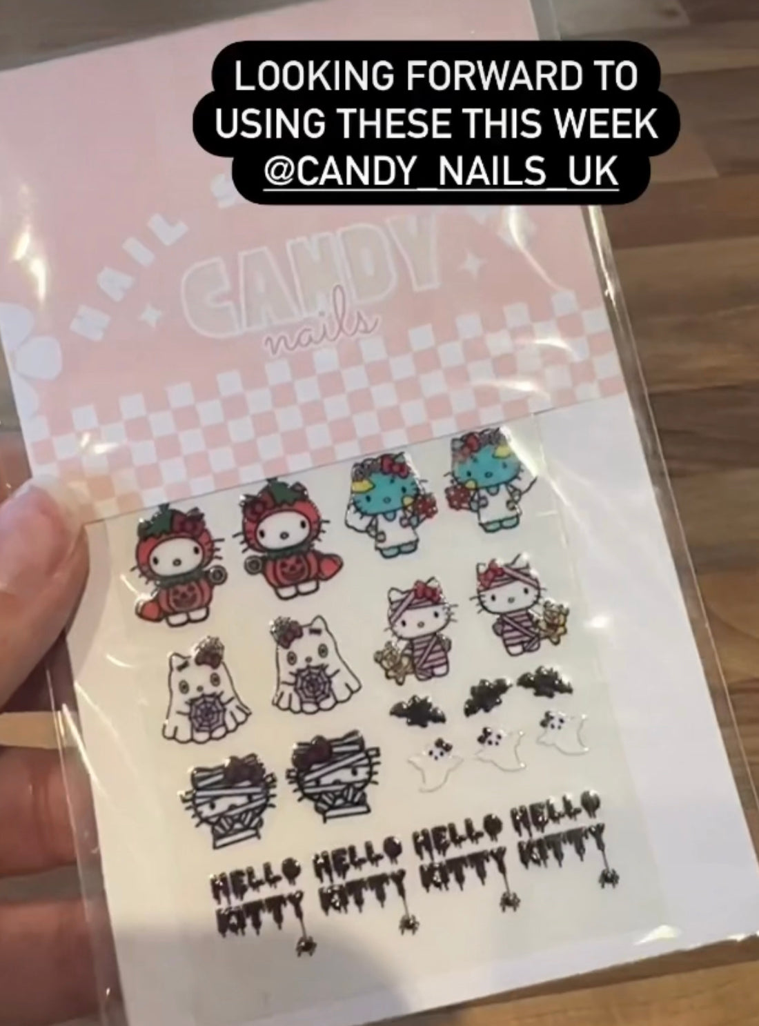 HALLOWEEN KITTY transfer stickers