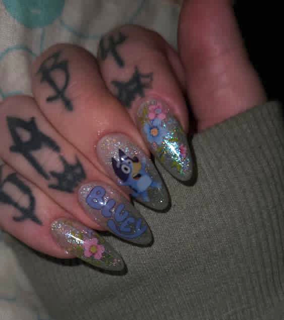 BLUE DOG transfer stickers (C8)