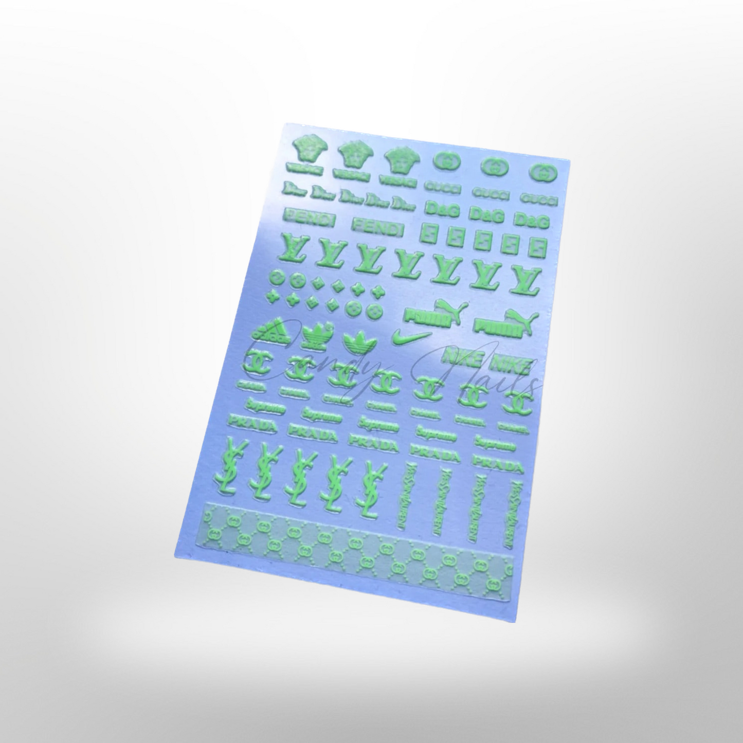 LOGO STICKERS (neon green)