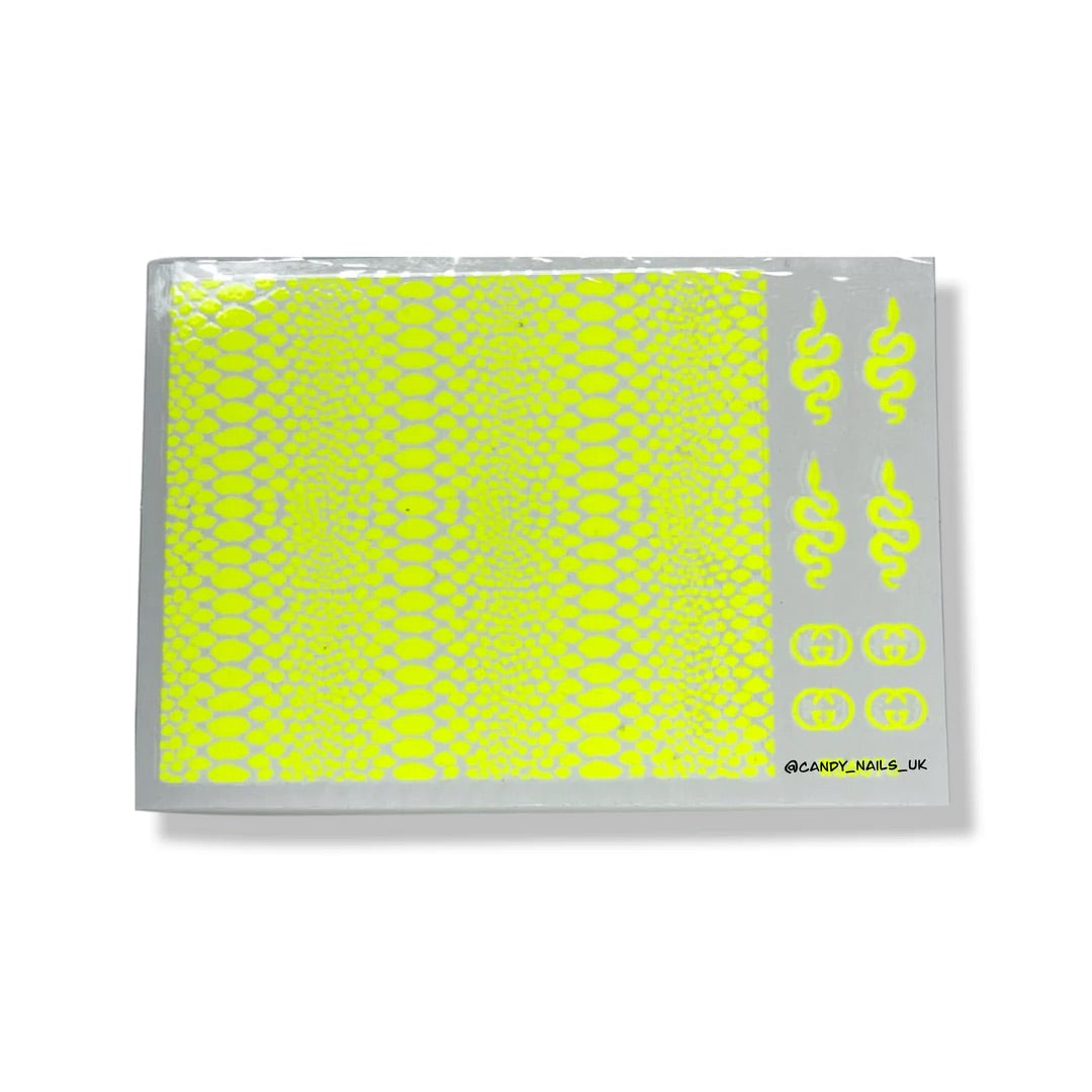 SNAKE SKIN (neon yellow)