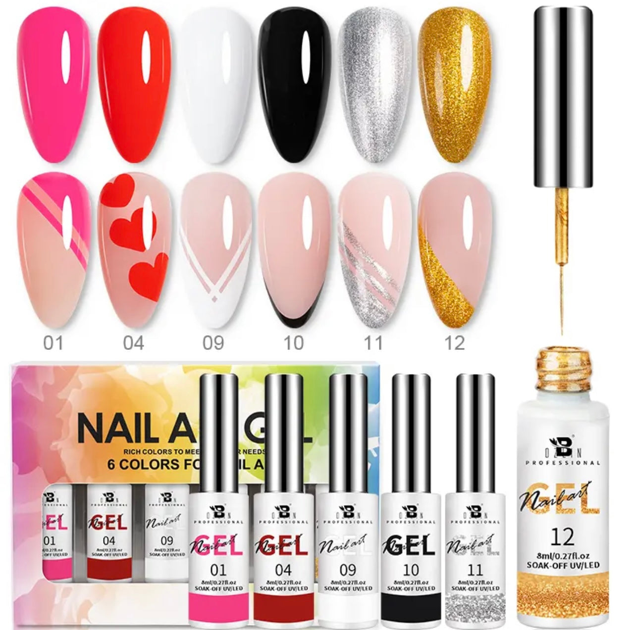 NAIL ART GEL SET