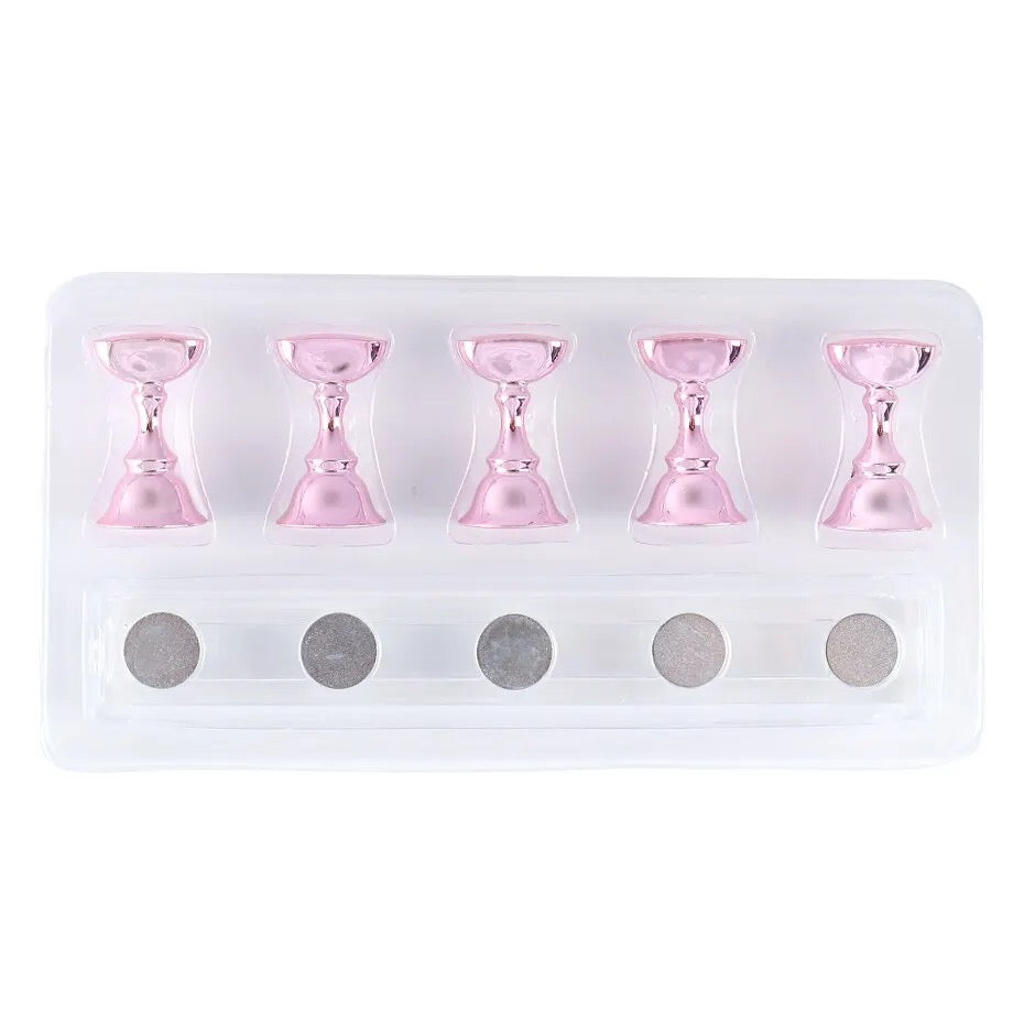 ROSE PINK NAIL PRACTICE DISPLAY STAND
