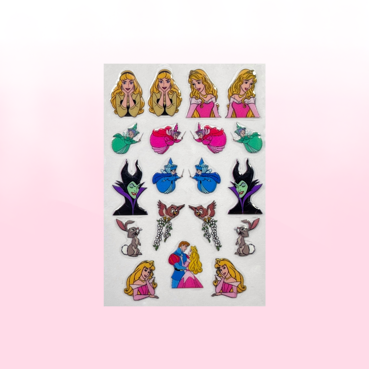 SLEEPING PRINCESS transfer stickers