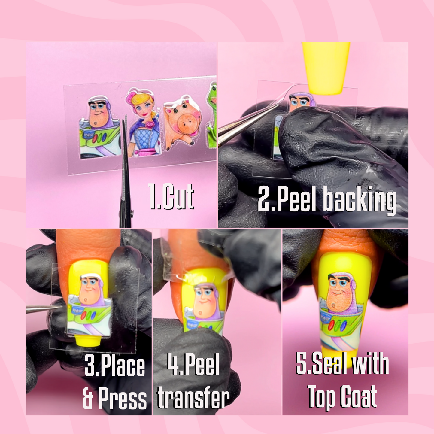 EASTER DANCE CLUB transfer stickers