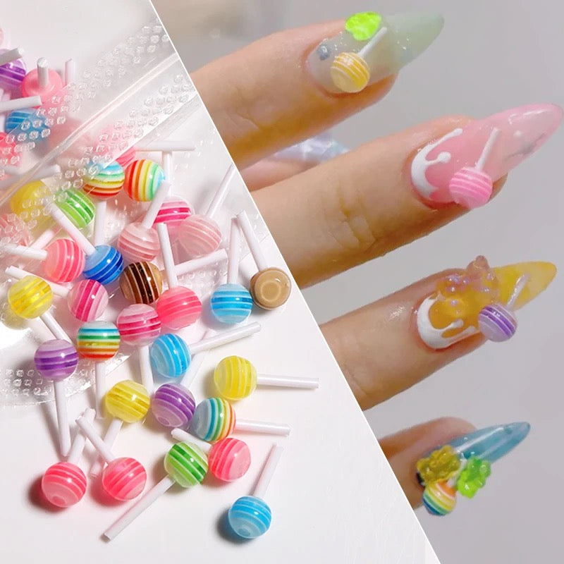 LOLLIPOP NAIL ART DECORATION