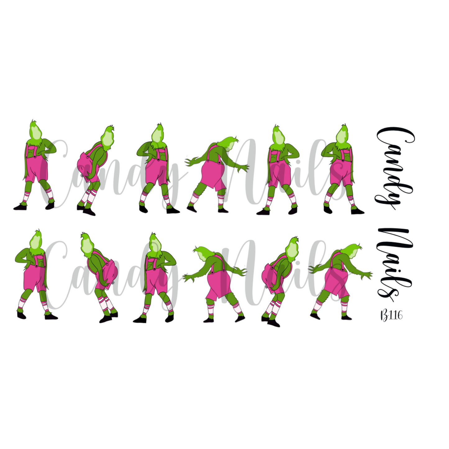 CUSTOM GRINCHY PINK (b116)