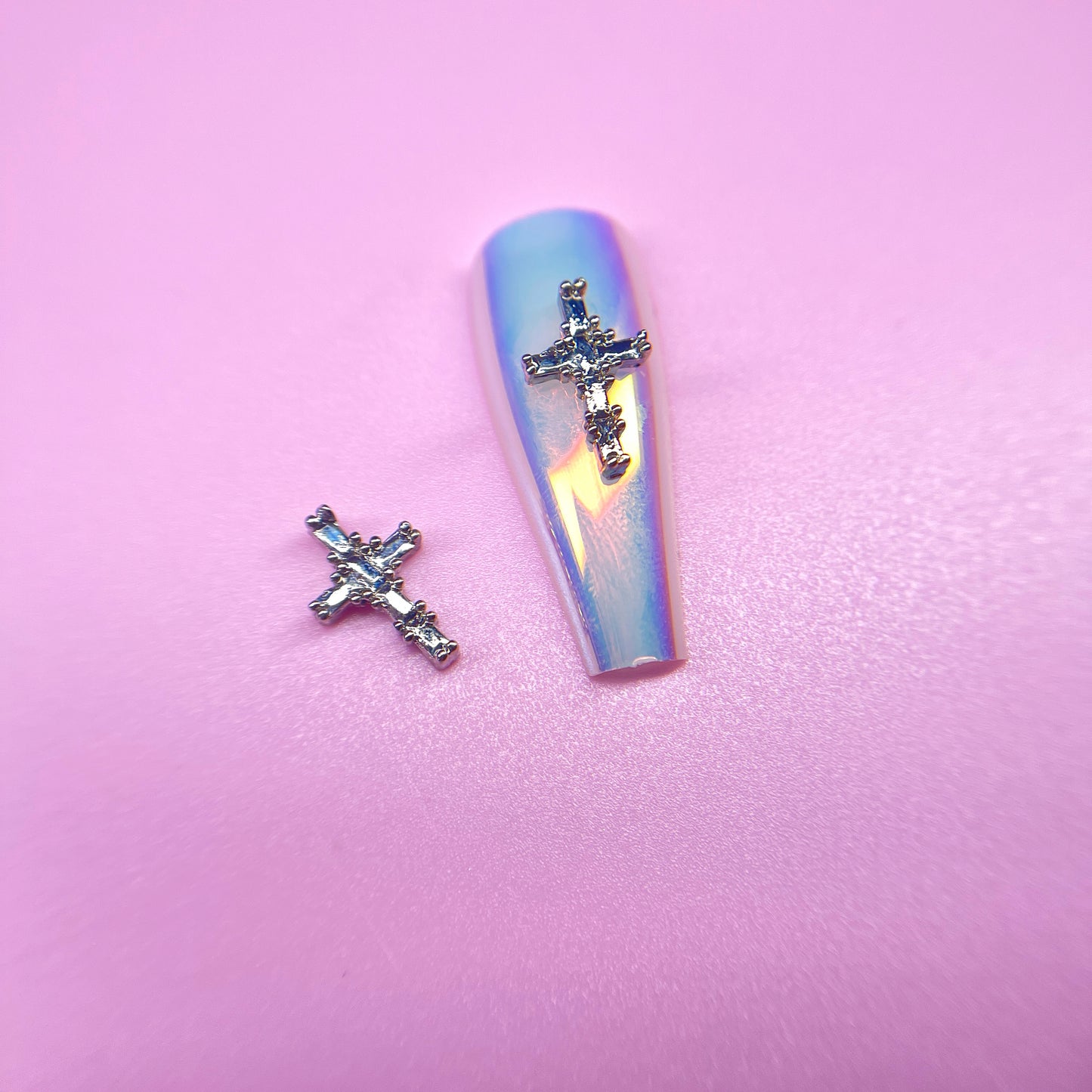 SILVER CROSS CHARMS