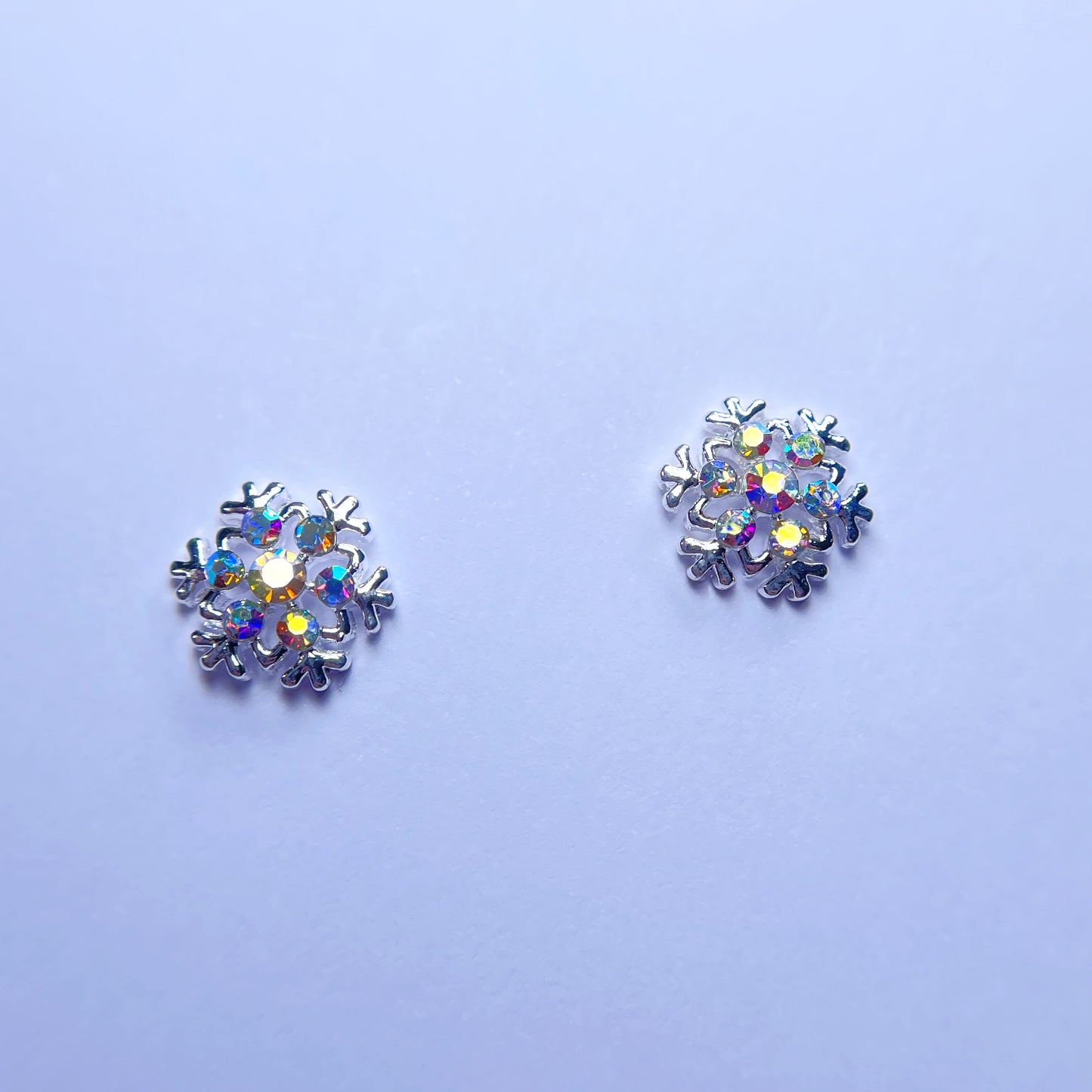 SNOWFLAKE NAIL DECORATION CHARM AB CRYSTAL