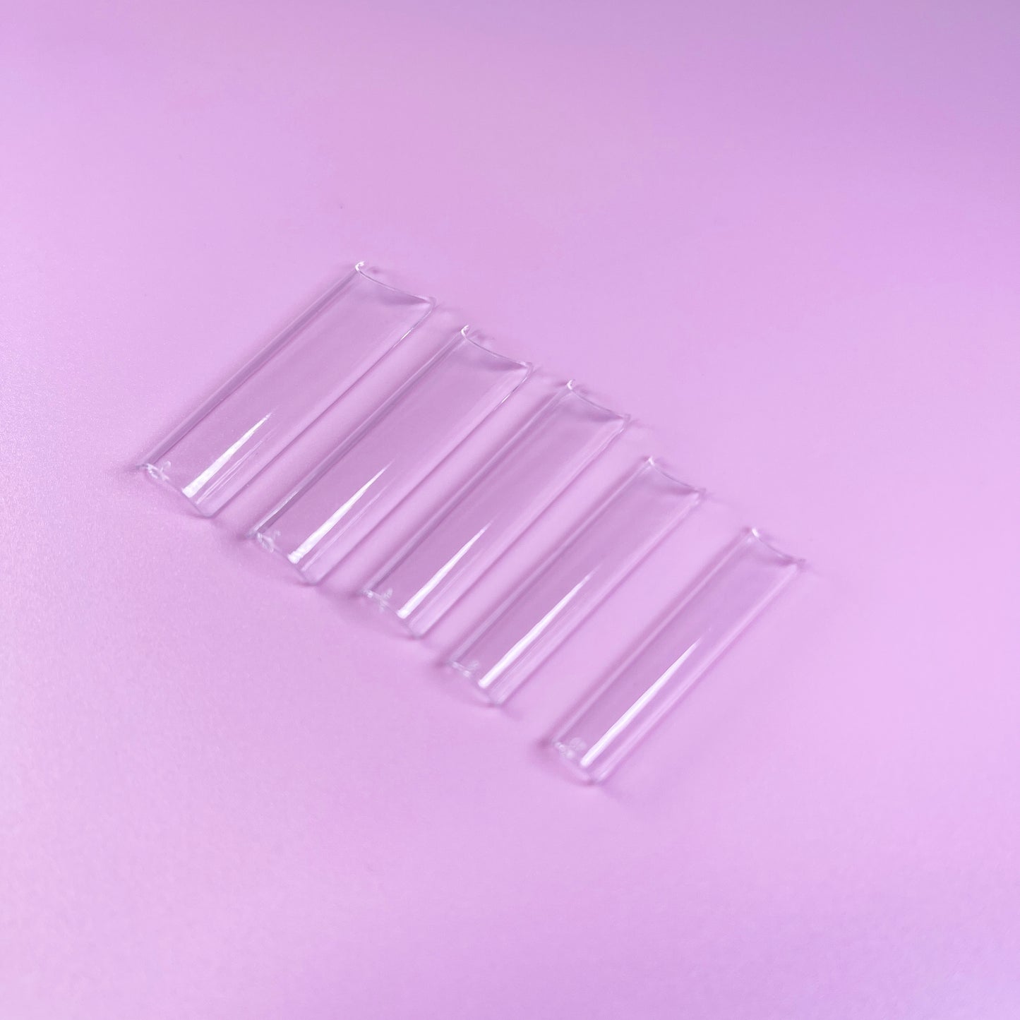 LONG SQUARE CLEAR TIPS 48pcs