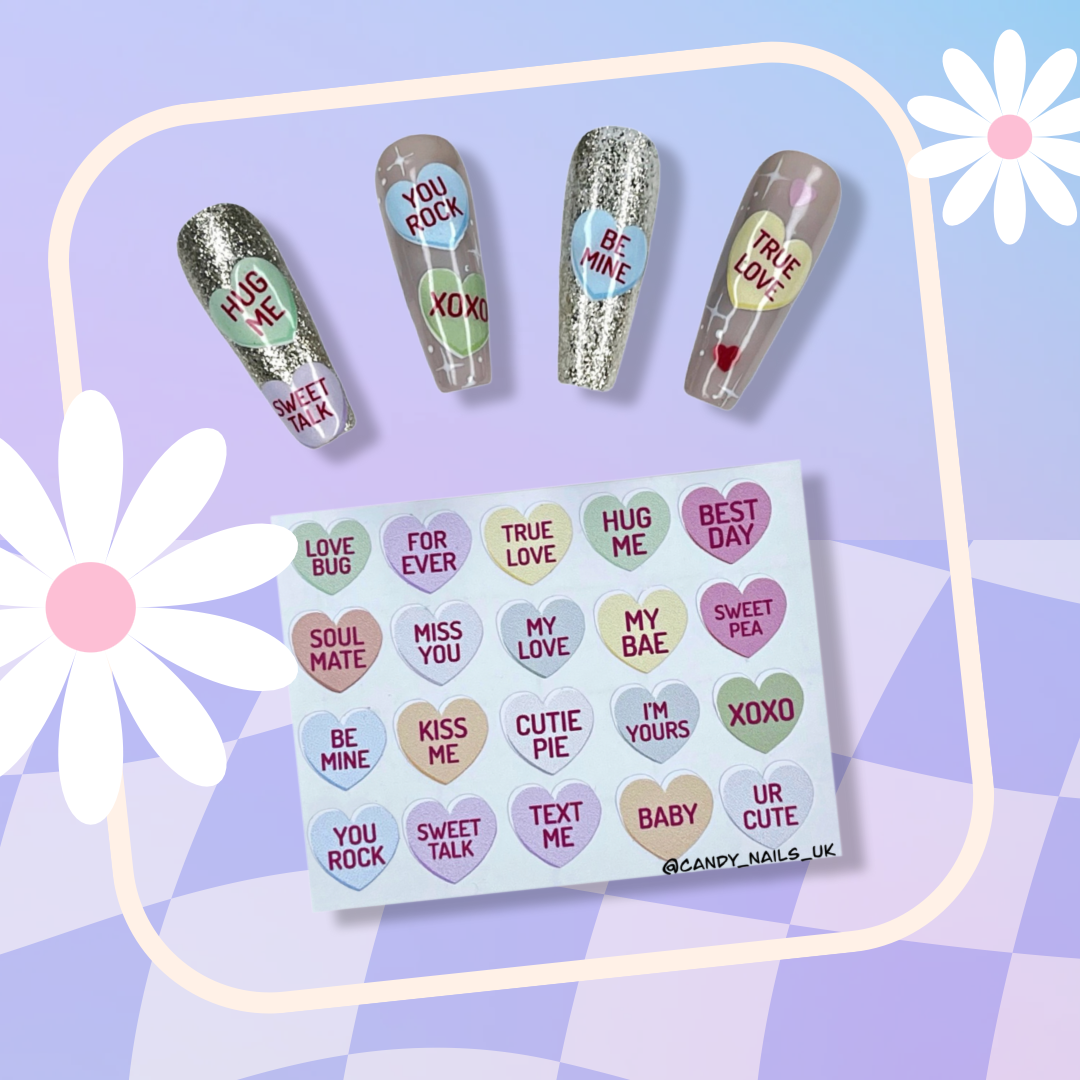 CANDY HEARTS STICKERS