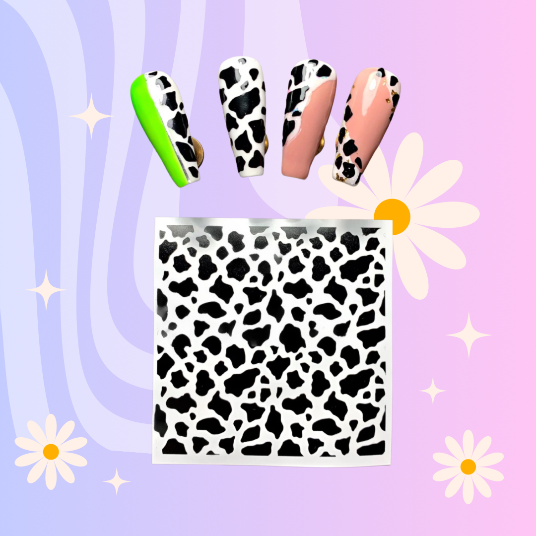 COW PRINT VINYL STICKERS