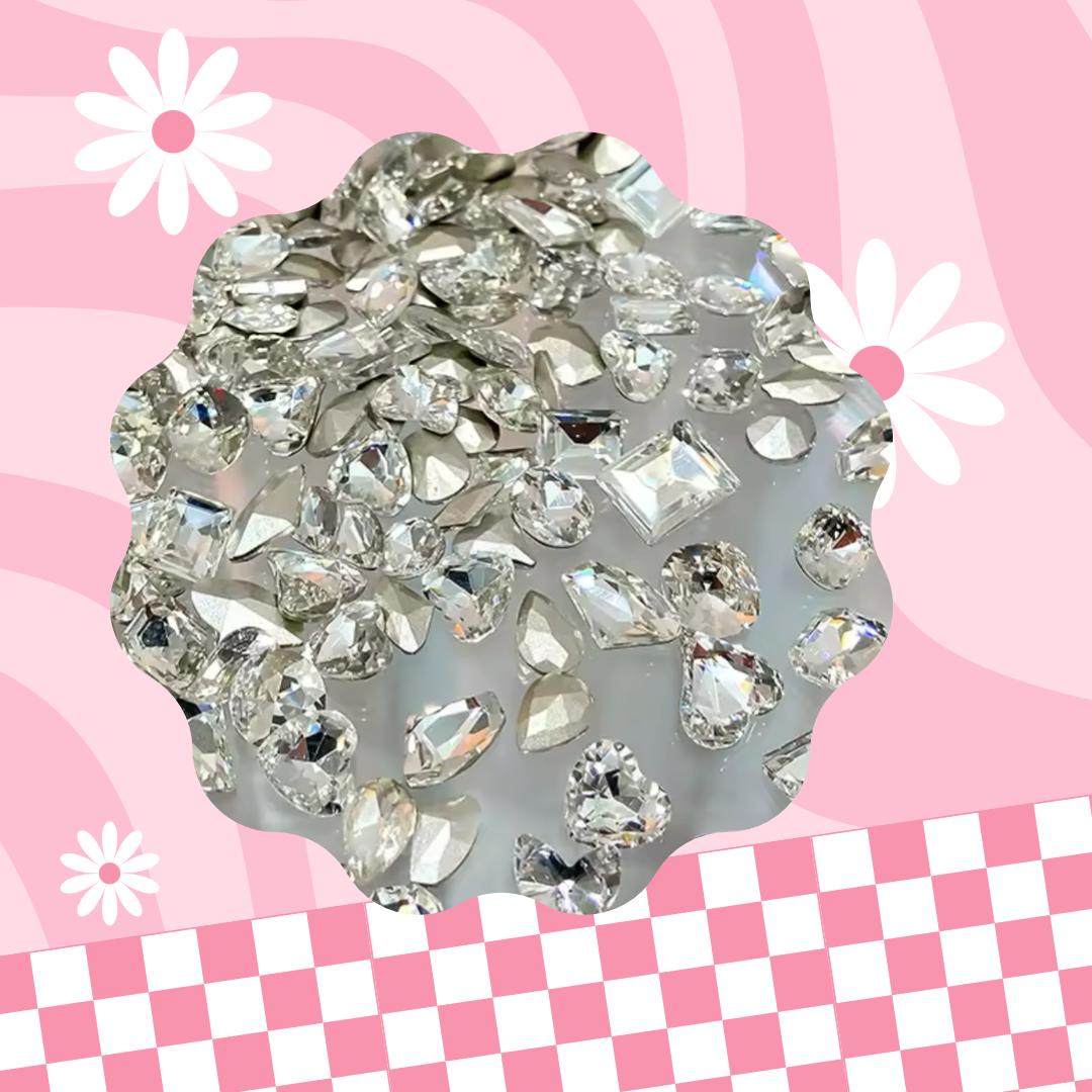 RHINESTONE SILVER CRYSTALS