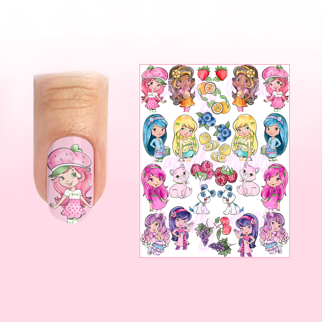 STRAWBERRY & FRIENDS transfer stickers