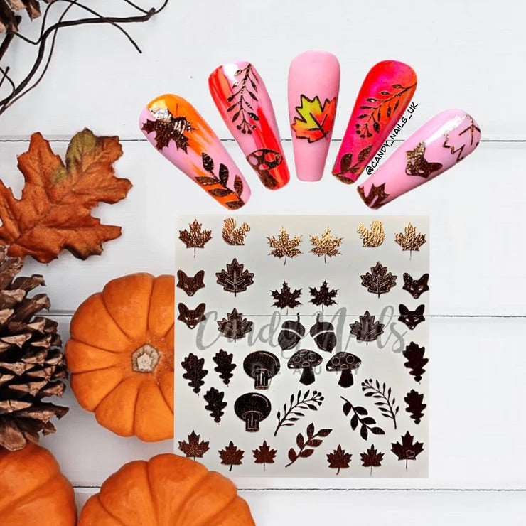 GOLDEN AUTUMN VINYL STICKERS