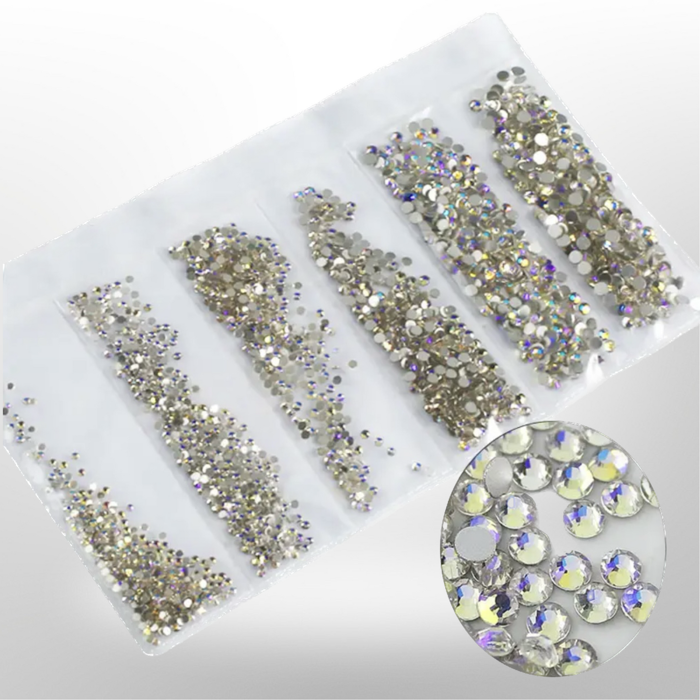 NAIL RHINESTONE AB CRYSTALS (FLUORESCENT VIOLET)