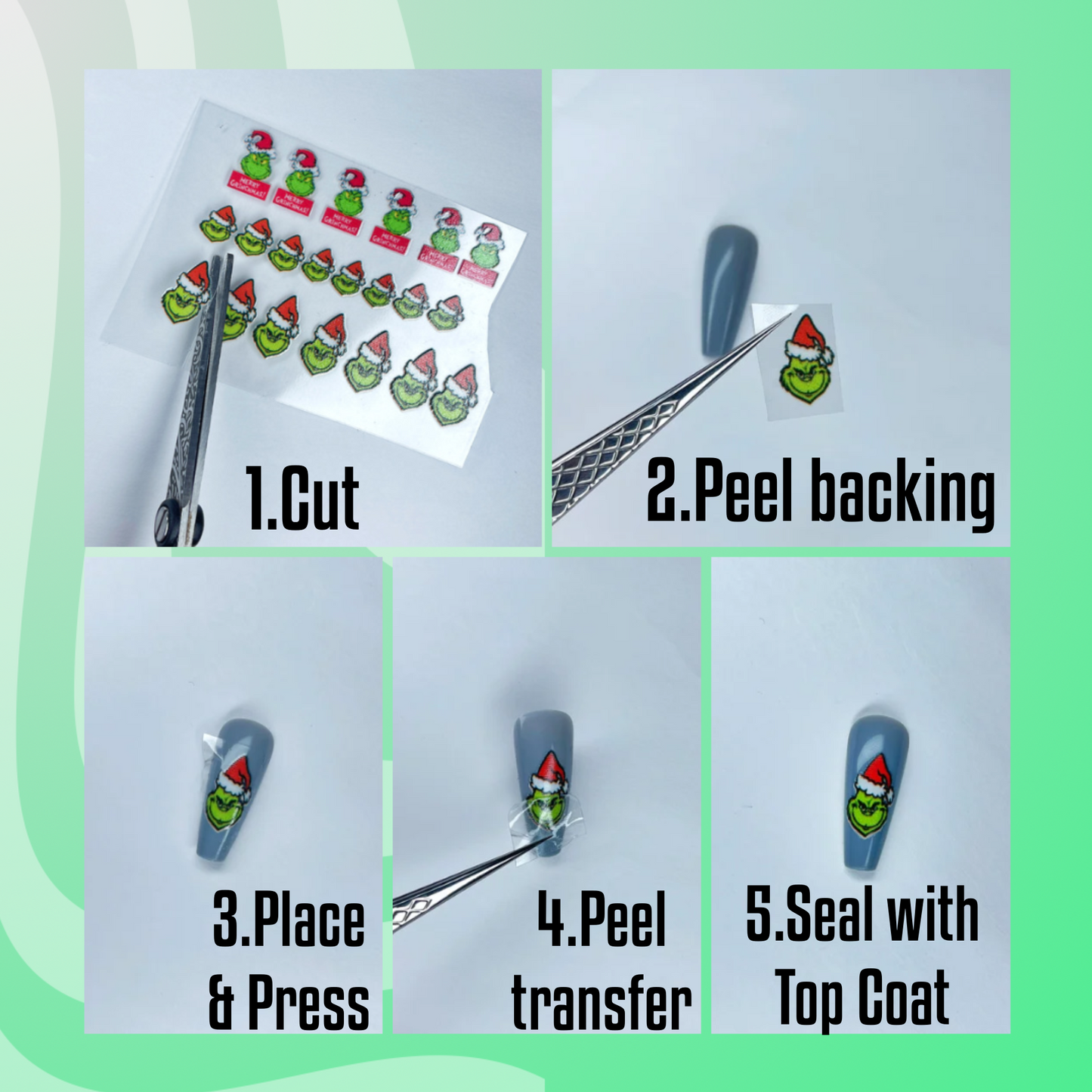 LAZY XMAS transfer stickers