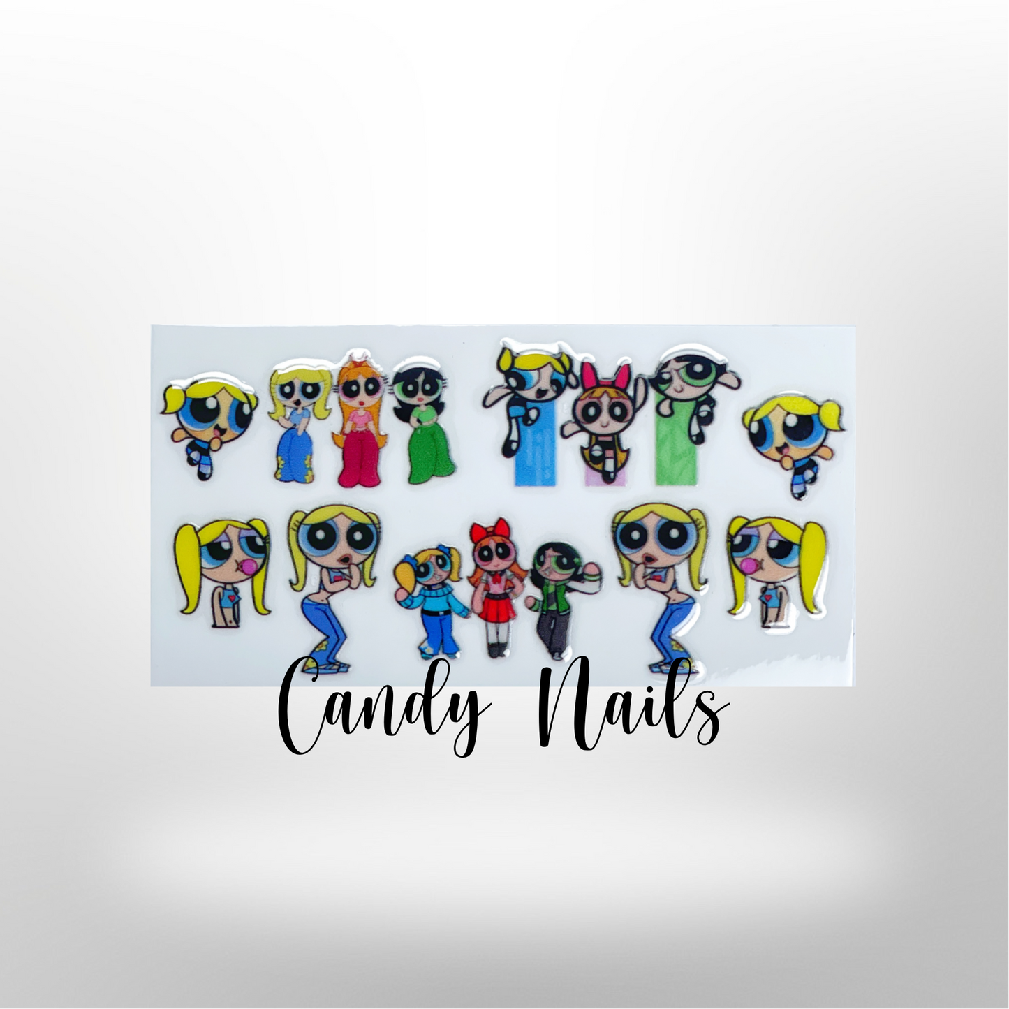 POWER GIRLS transfer stickers