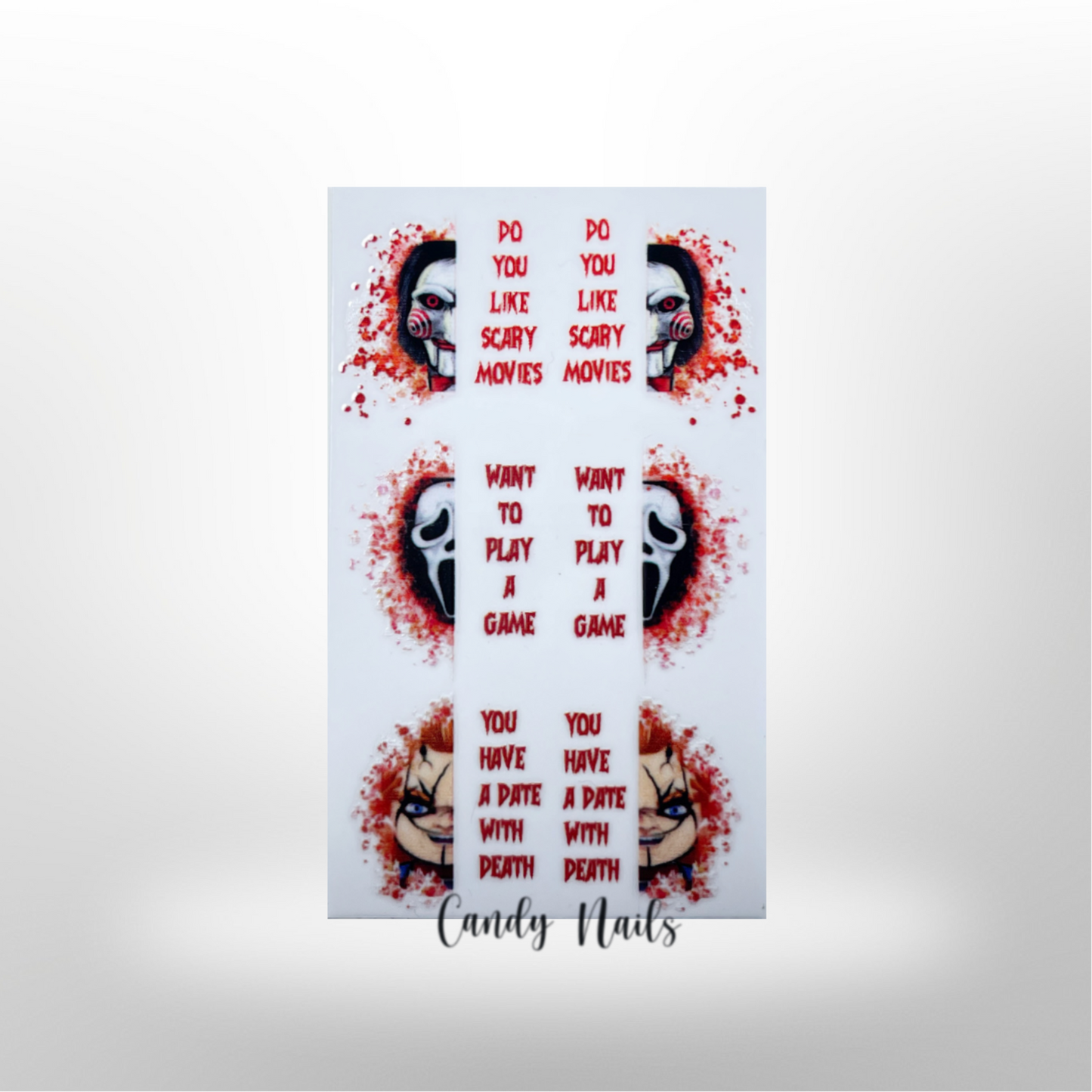 NIGHTMARE FACES transfer stickers