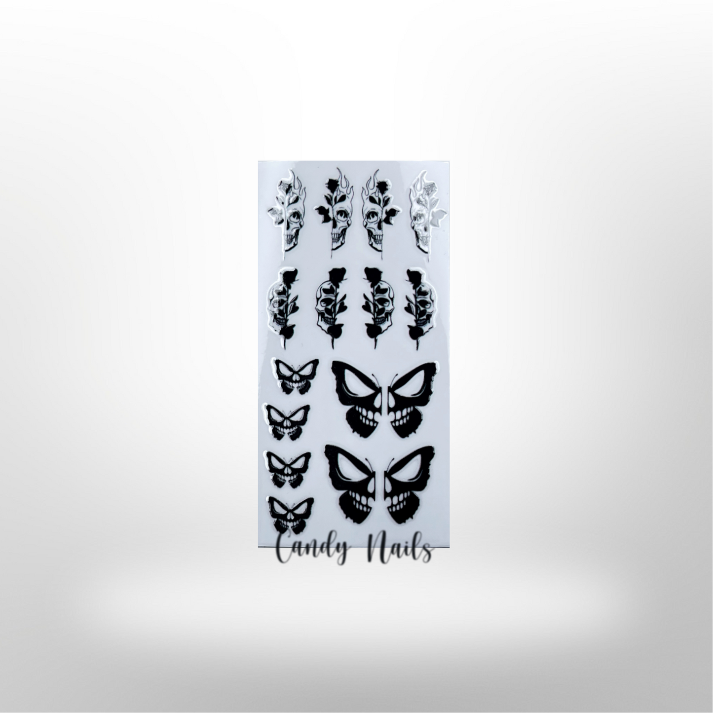 SKULLS transfer stickers