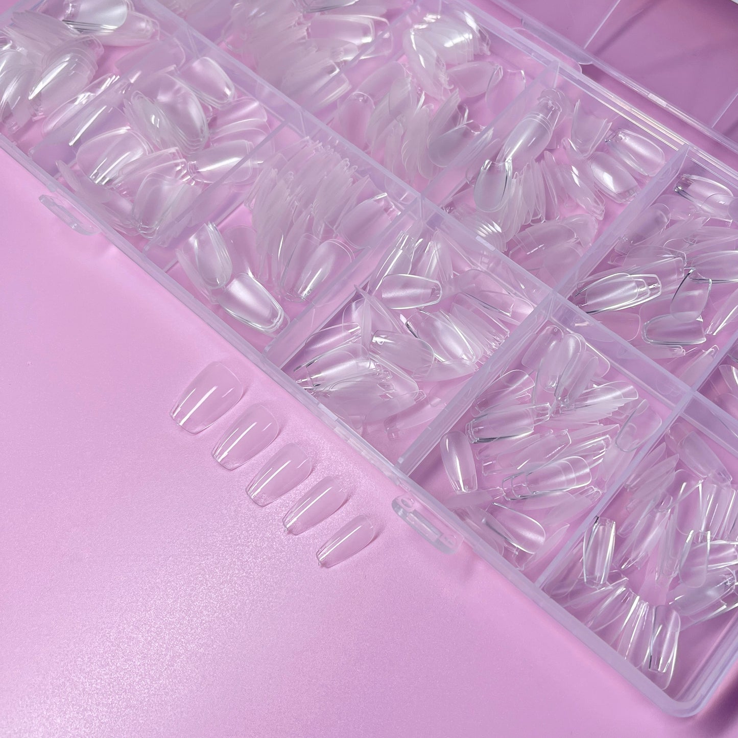 XS SHORT COFFIN GEL TIPS 600pcs