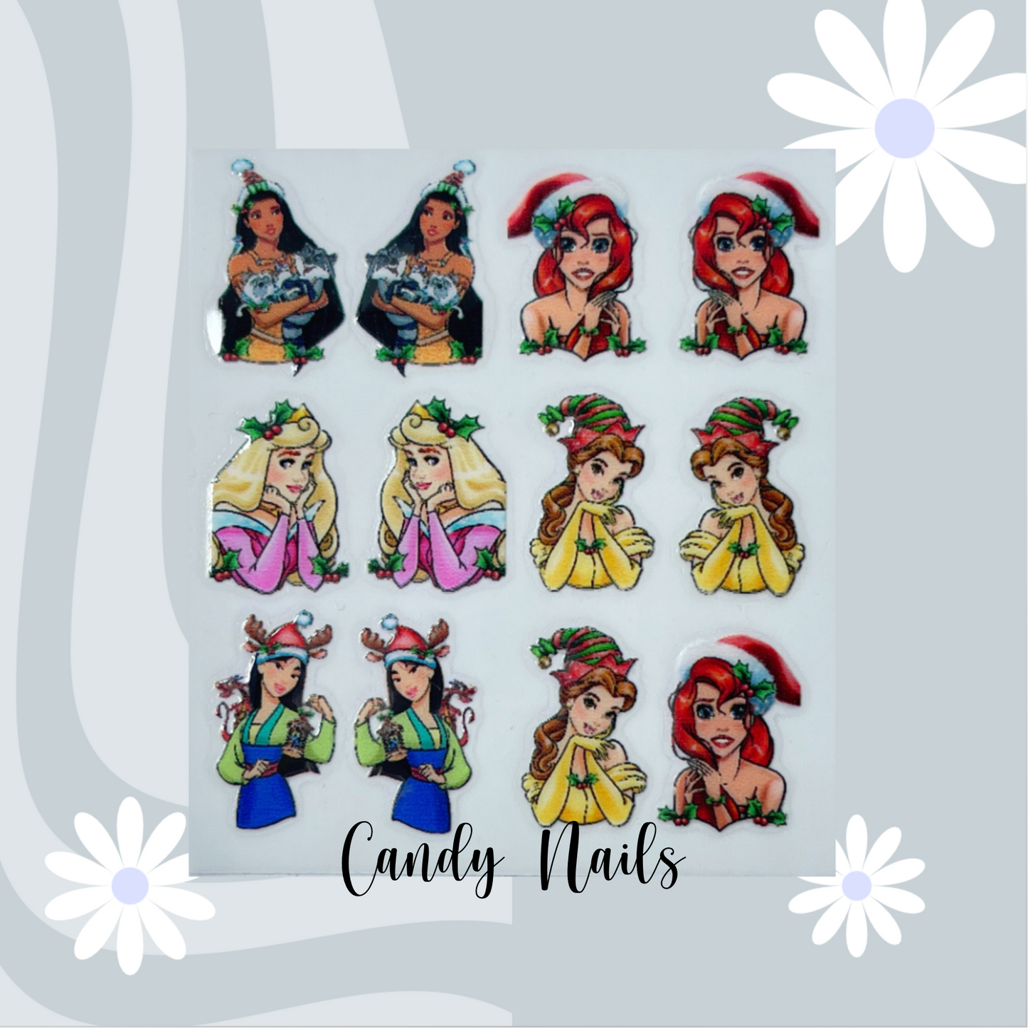 XMAS PRINCESS transfer stickers