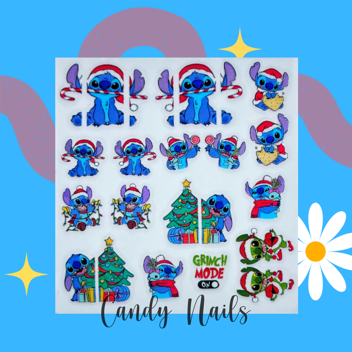 XMAS STITCHY transfer stickers
