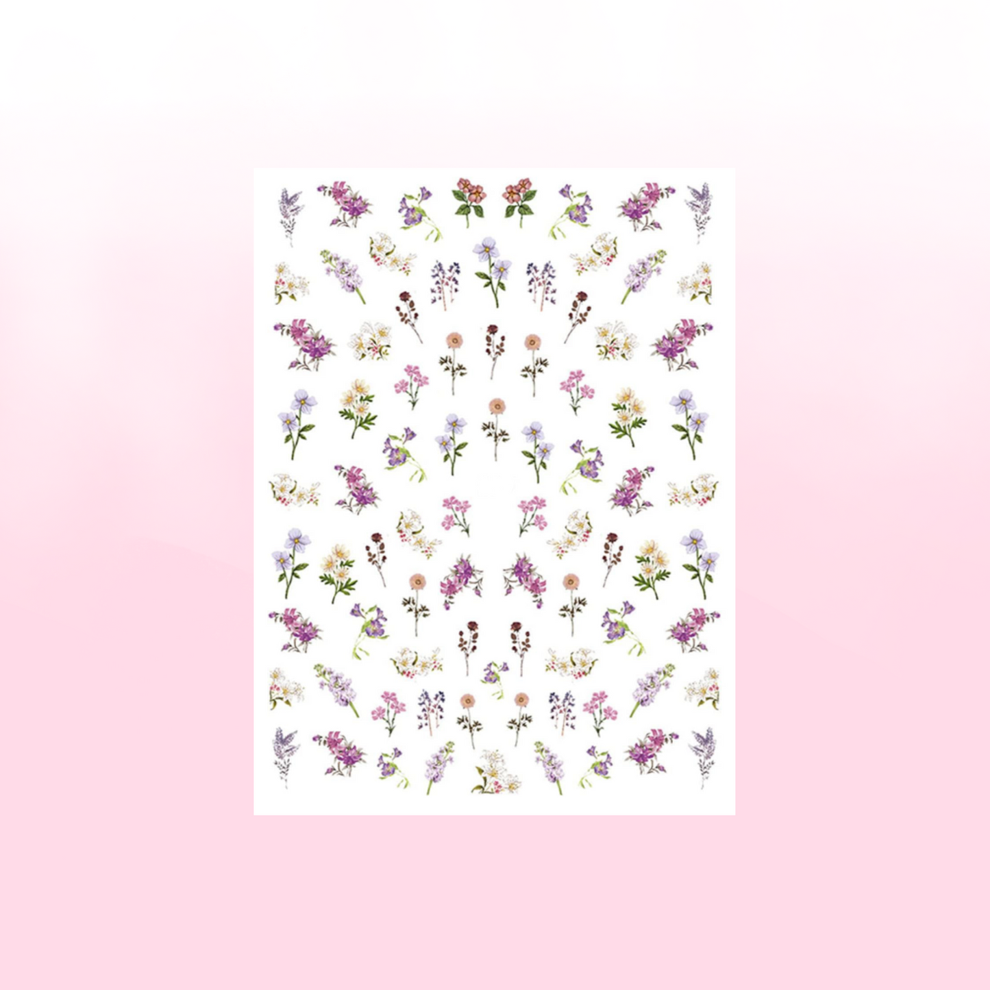 FLOWERS BOUQUET NAIL ART STICKERS