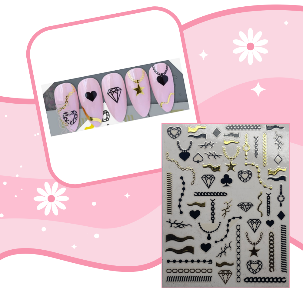 DIAMONDS & BLING NAIL ART STICKERS