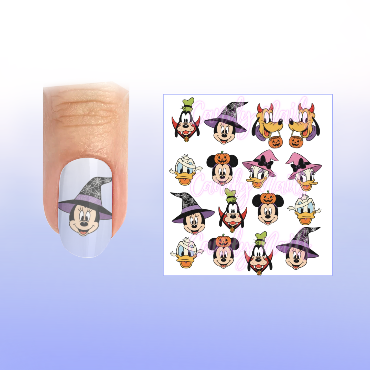 M&M VIP HALLOWEEN transfer stickers (Z4)