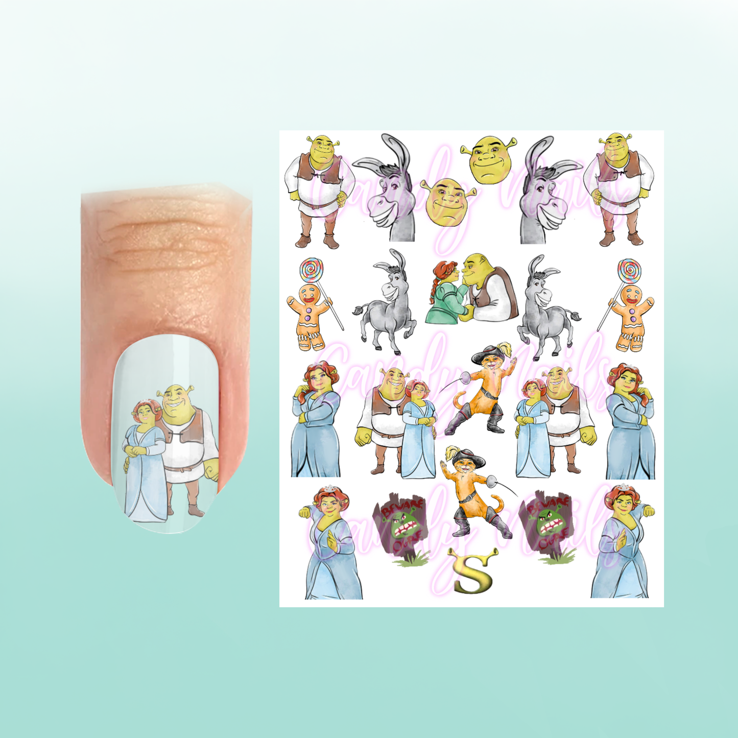 SHREX VIP transfer stickers (A4)