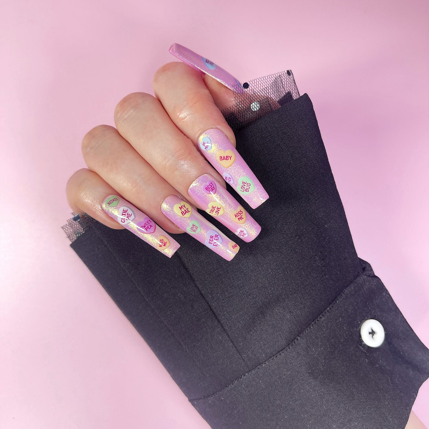 CANDY SLEEVE BLACK 2in1 WITH MESH