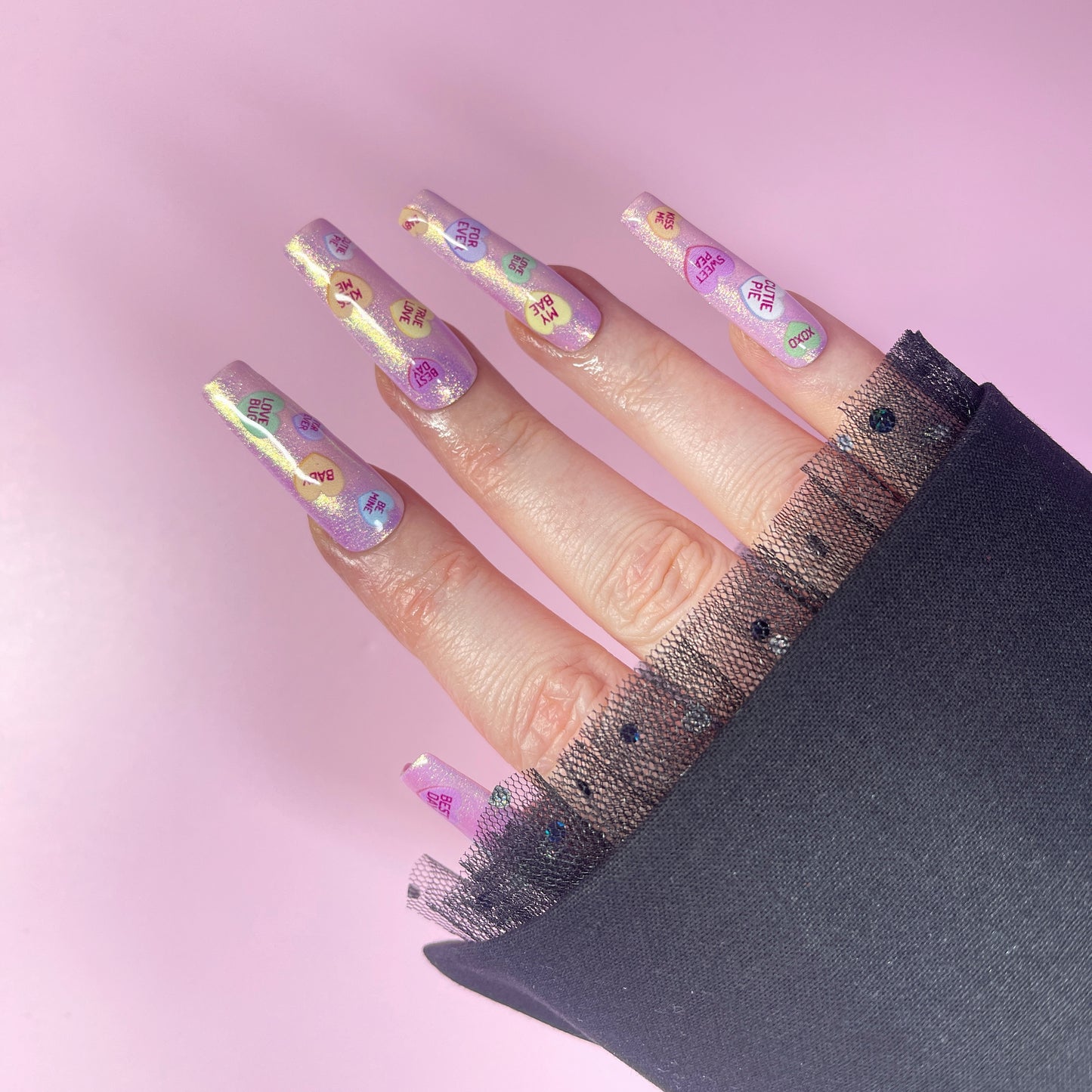 CANDY SLEEVE BLACK 2in1 WITH MESH