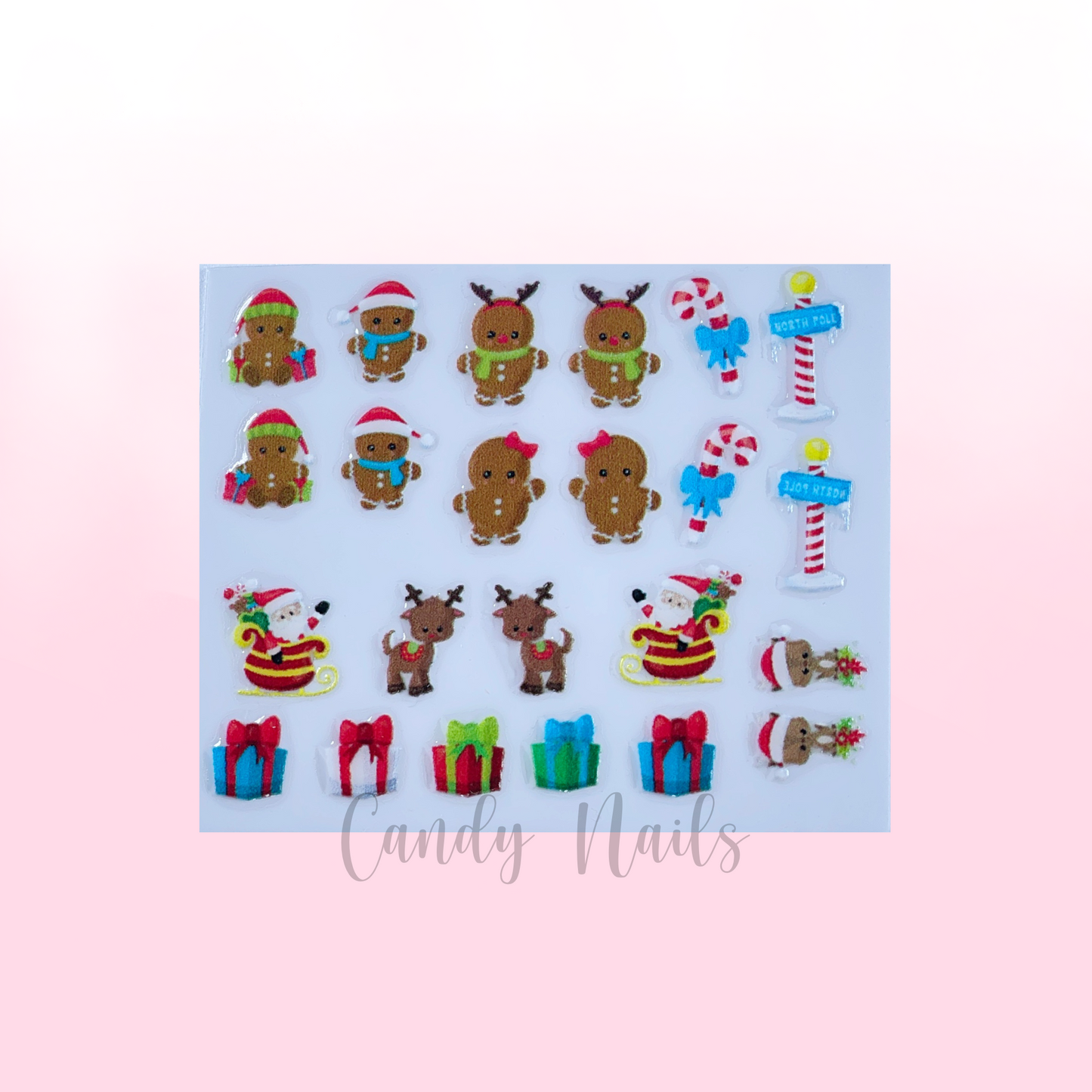 GINGERBREAD 3 transfer stickers