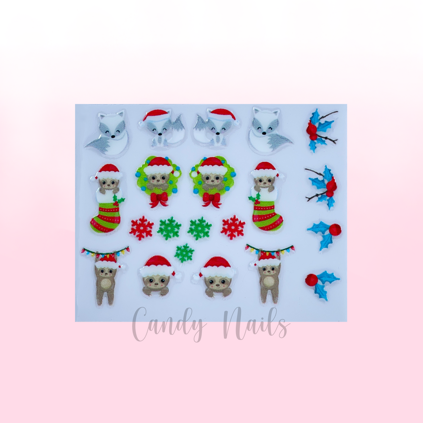 LAZY XMAS transfer stickers