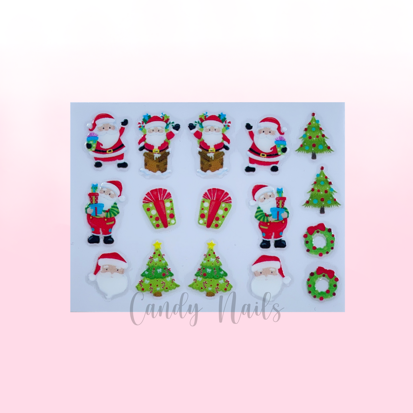 SANTA transfer stickers