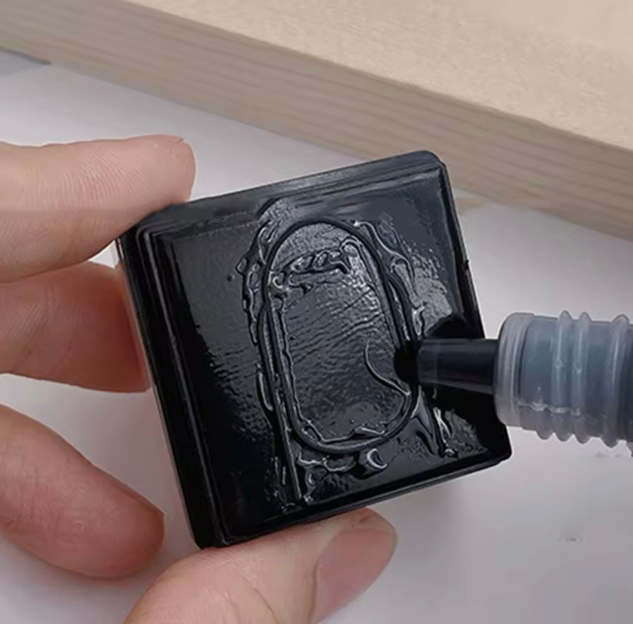NAIL ROUNDED STAMP + INK