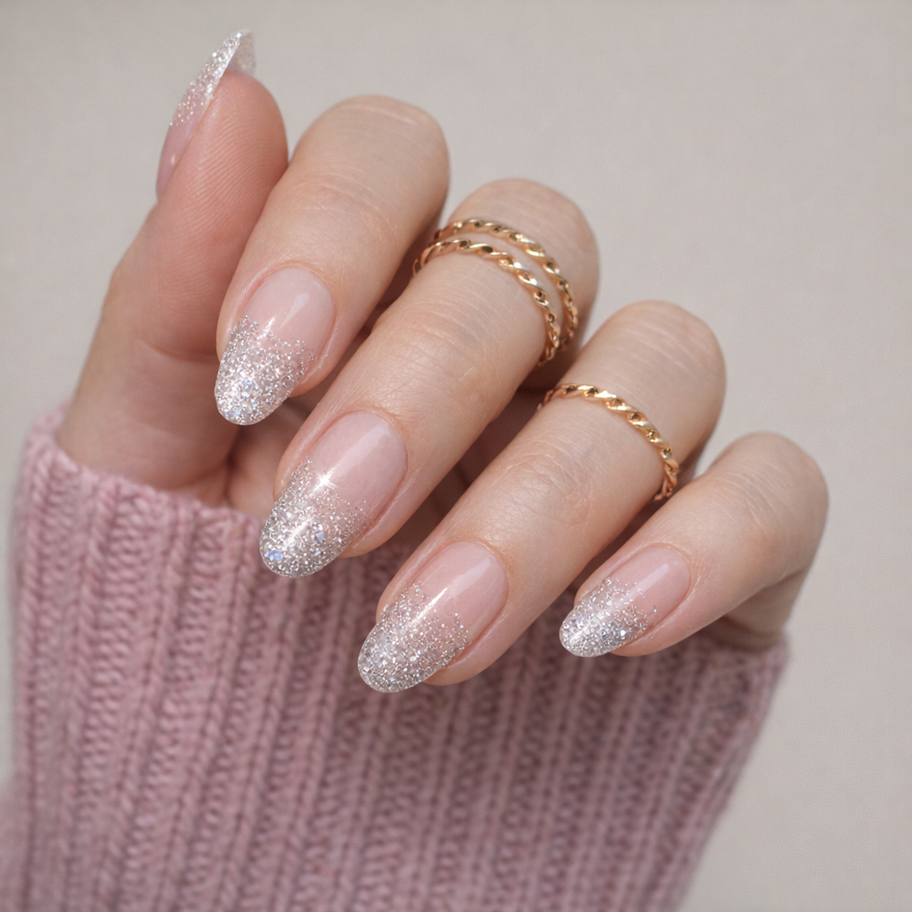 SILVER SPARKLE - GEL NAIL WRAPS