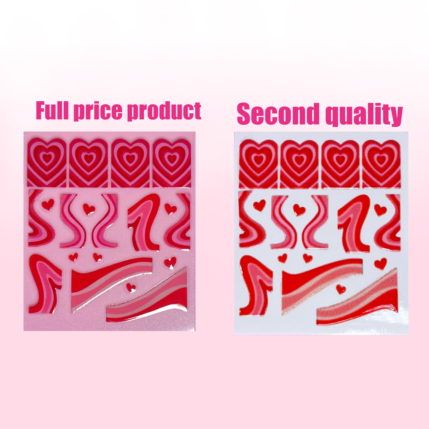 LOVE SHAPES transfer stickers SQ