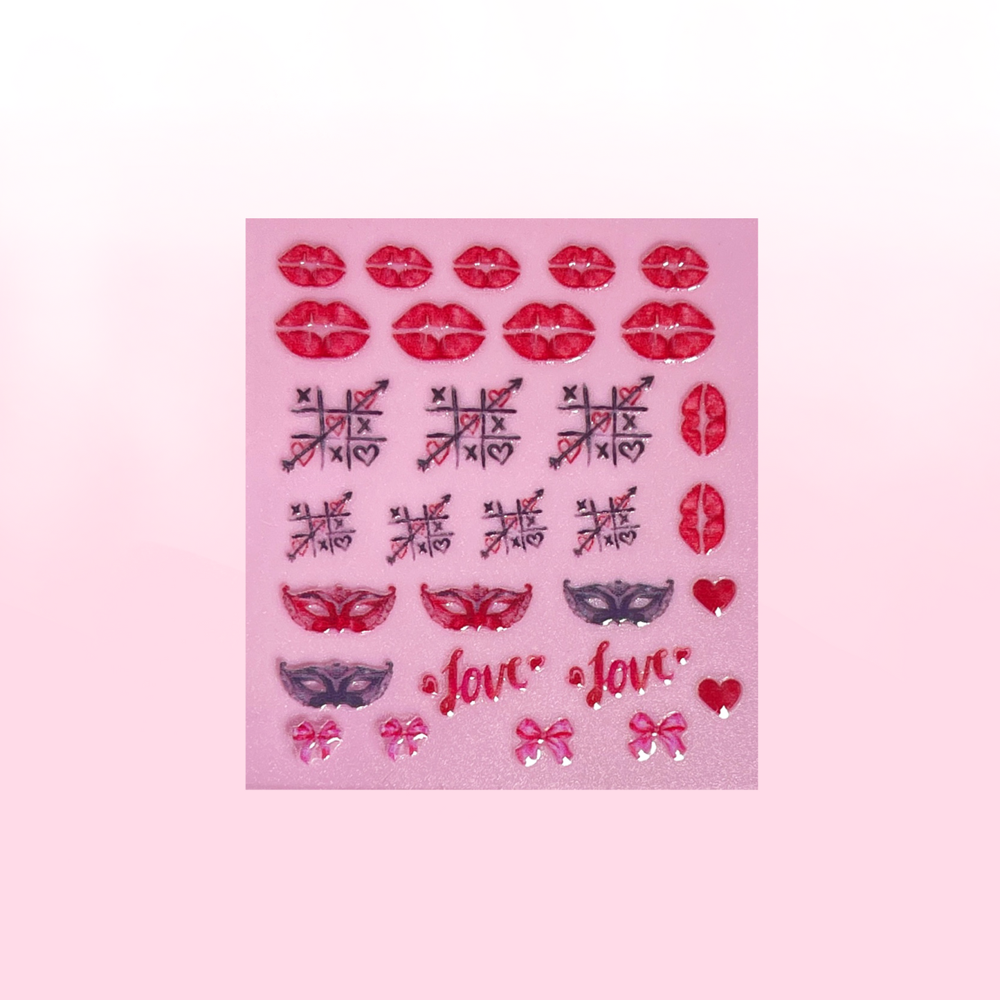 LOVE GAME transfer stickers