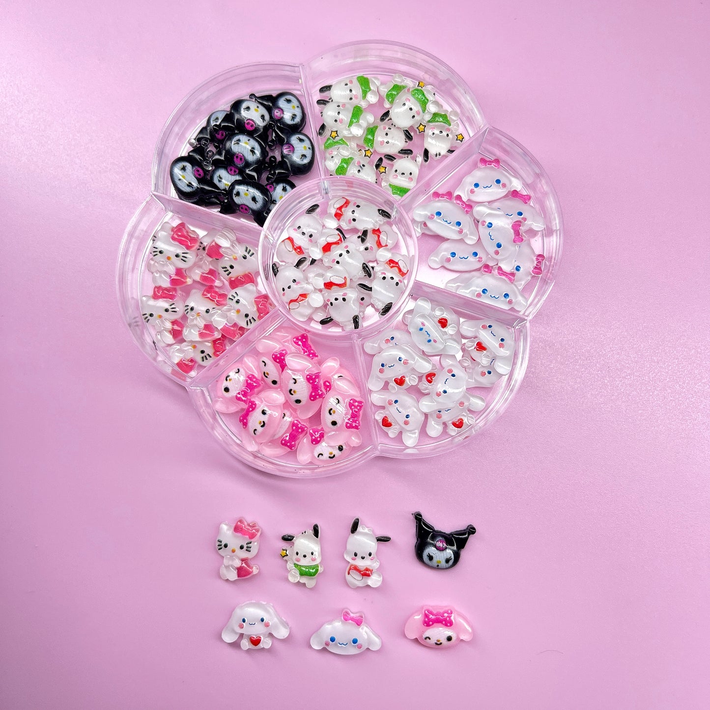 KAWAII CHARMS BOX 70 PCS