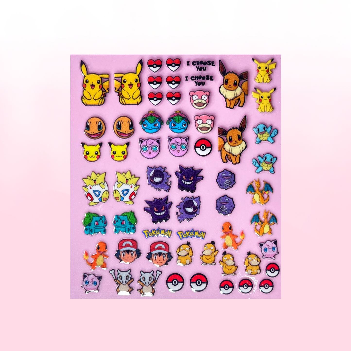 POKEMON transfer stickers