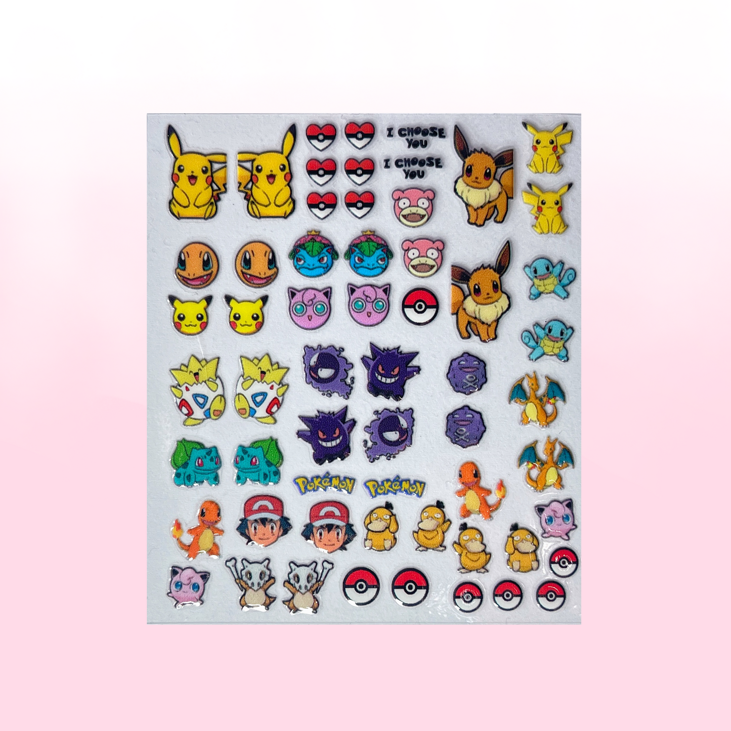 POKEMON transfer stickers