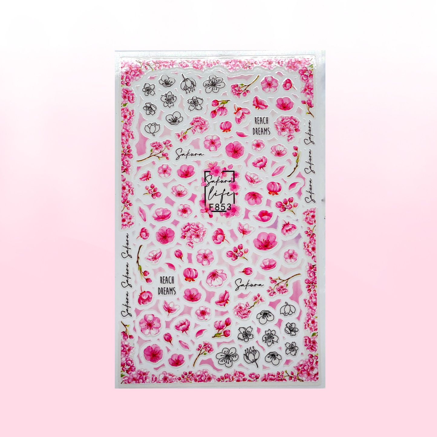REACH DREAMS FLOWERS stickers