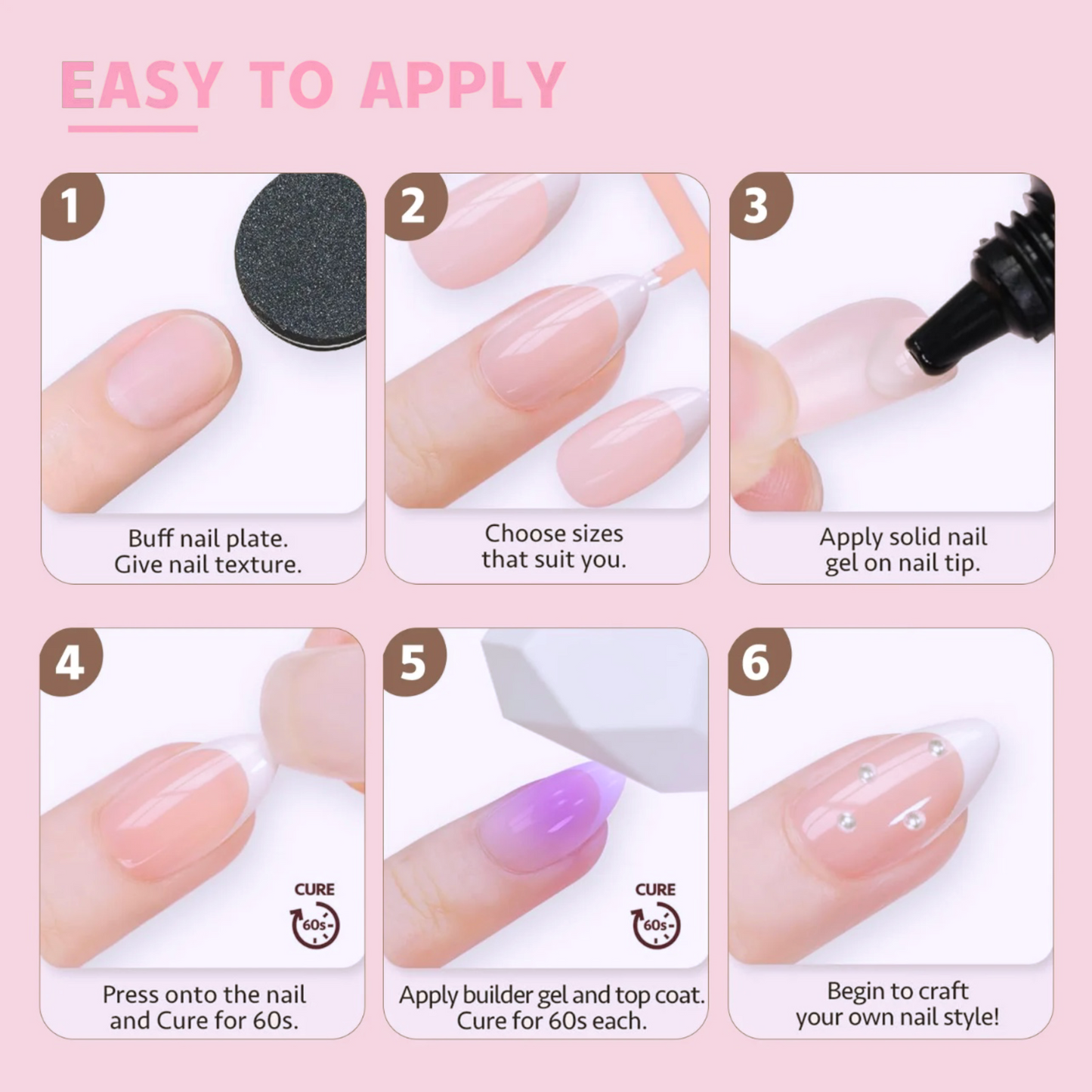 SOFT GEL FRENCH TIPS (PURPLE)