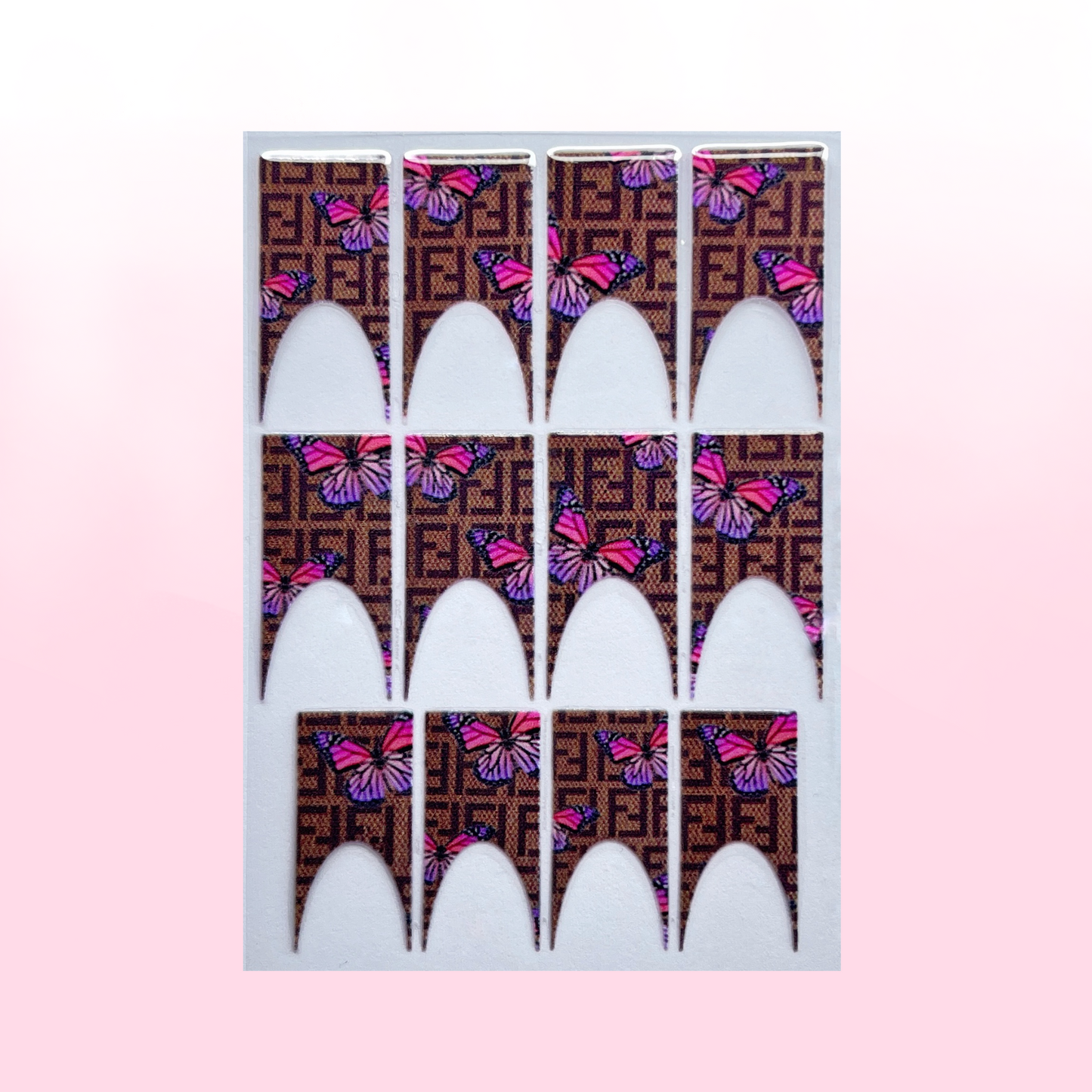 FRENCH SET BUTTERFLY transfer stickers